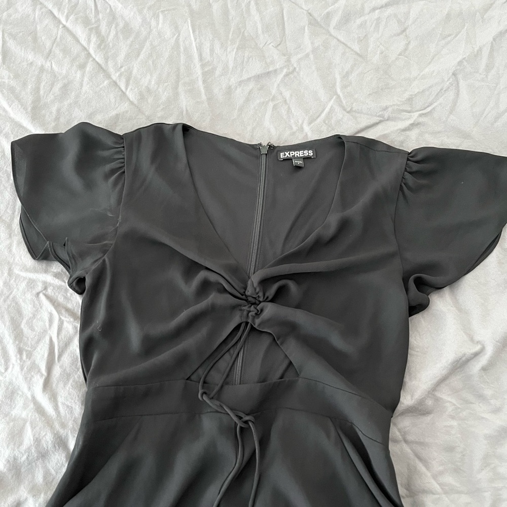 Express Cutout Romper Black Size 4